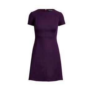 Ralph Lauren Womens Purple Zippered Solid Short